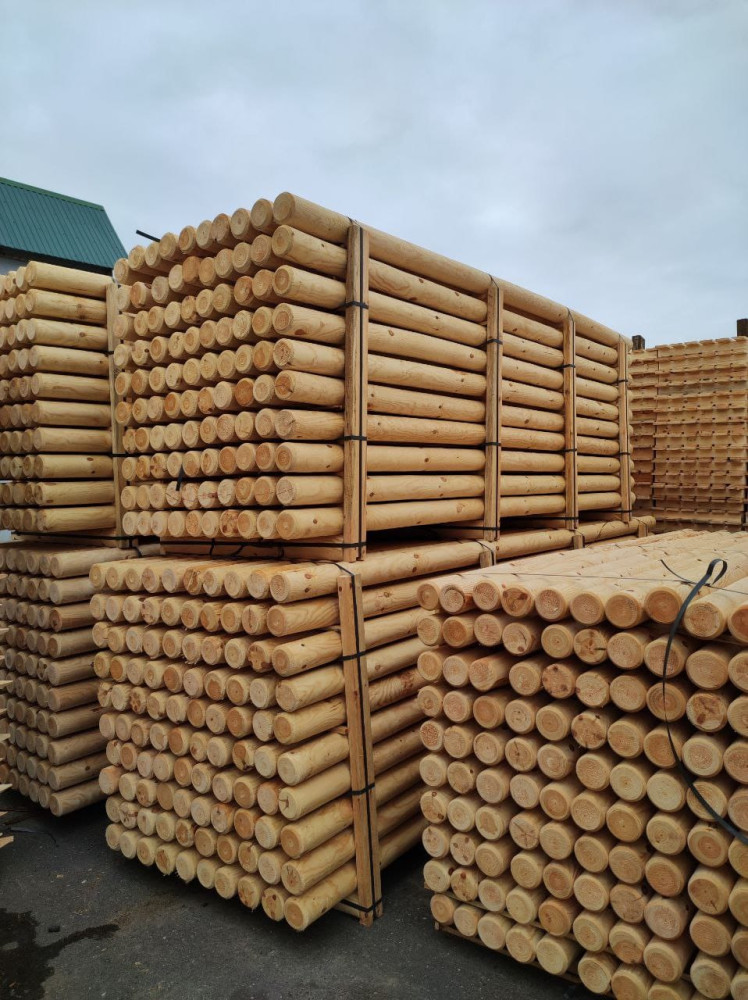 Machine Round Wooden Posts